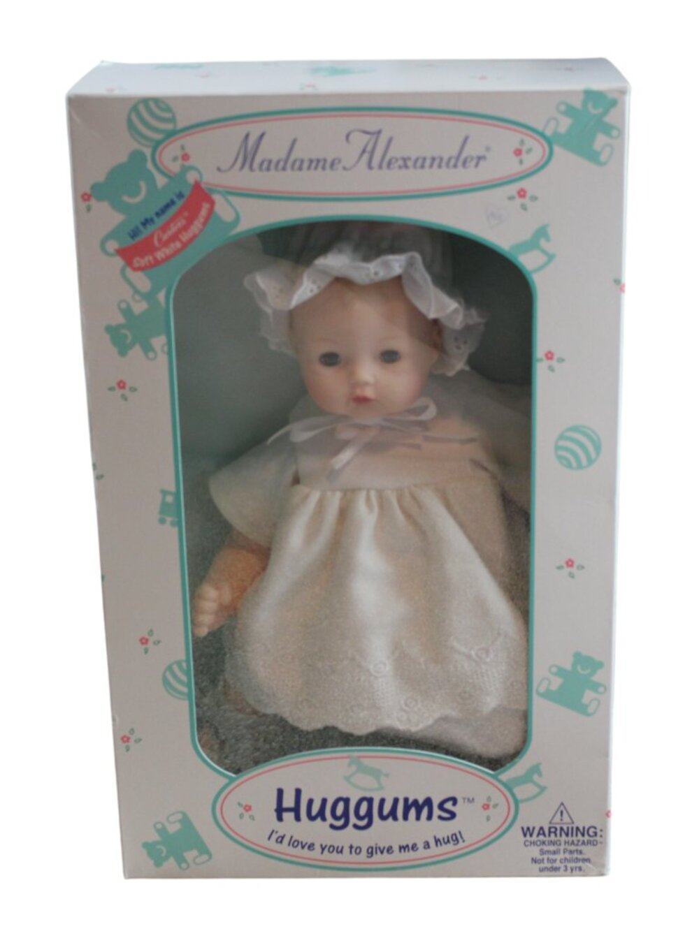 Madame Alexander Huggums Carter's Soft White Baby Doll VTG 1999 NEW in Box FLAW